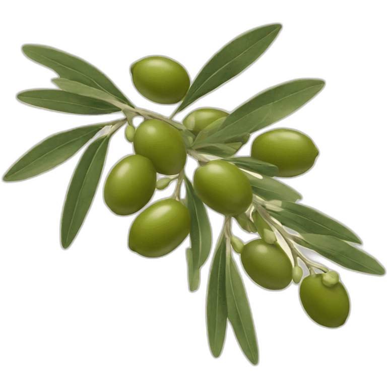 olive branch with buds emoji