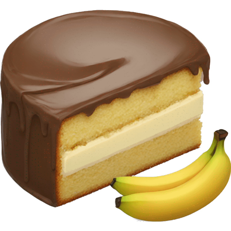 Banana cake emoji