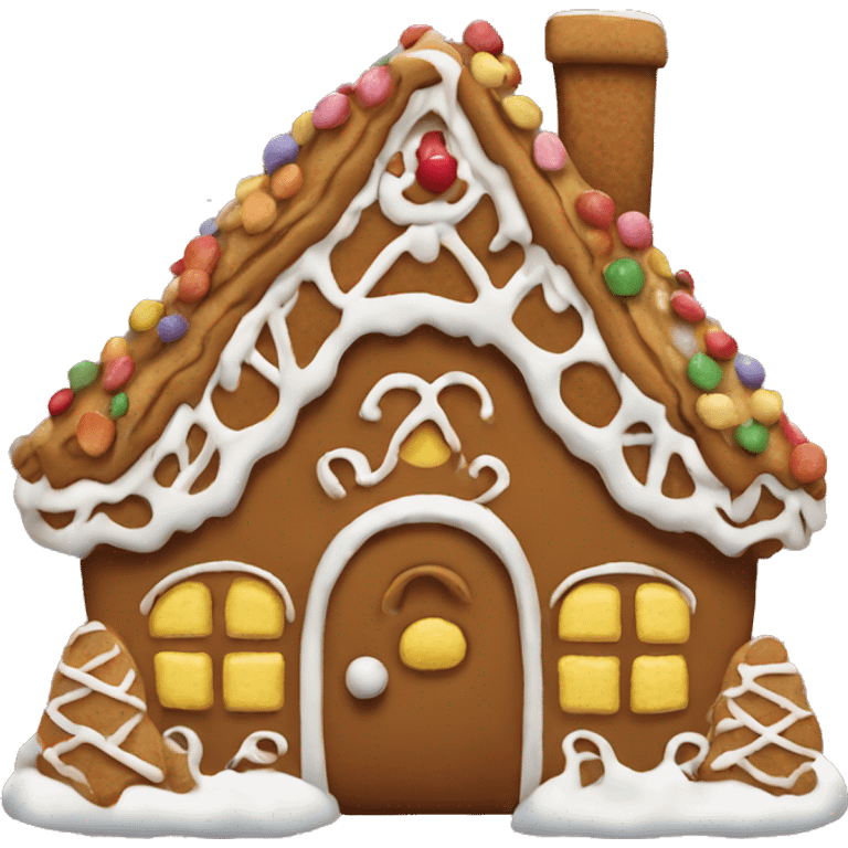 gingerbread house emoji