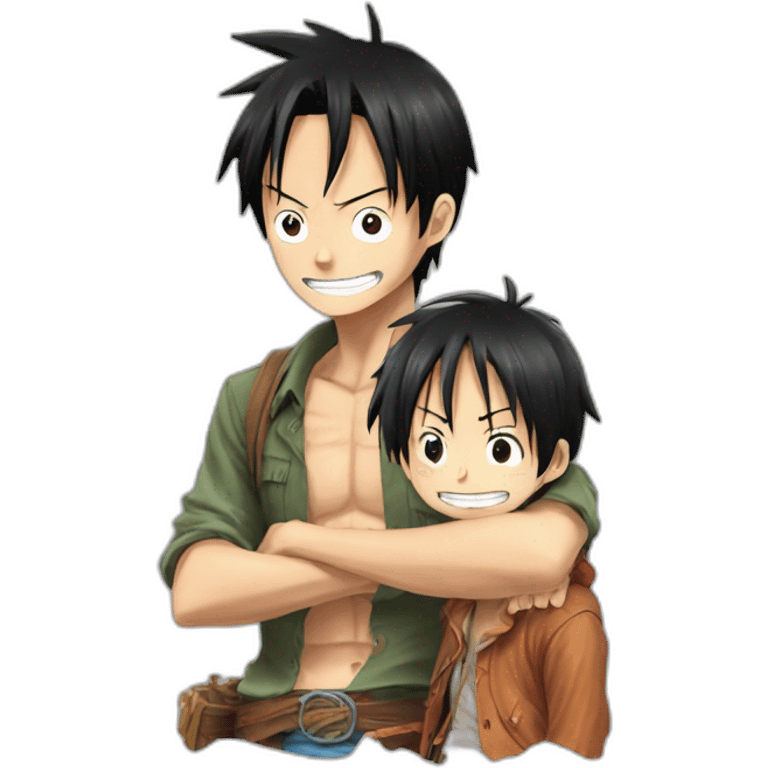 Luffy et eren emoji