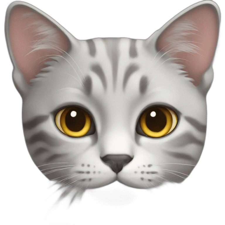 Cat grey emoji