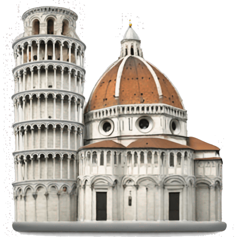 Pisa and duomo emoji