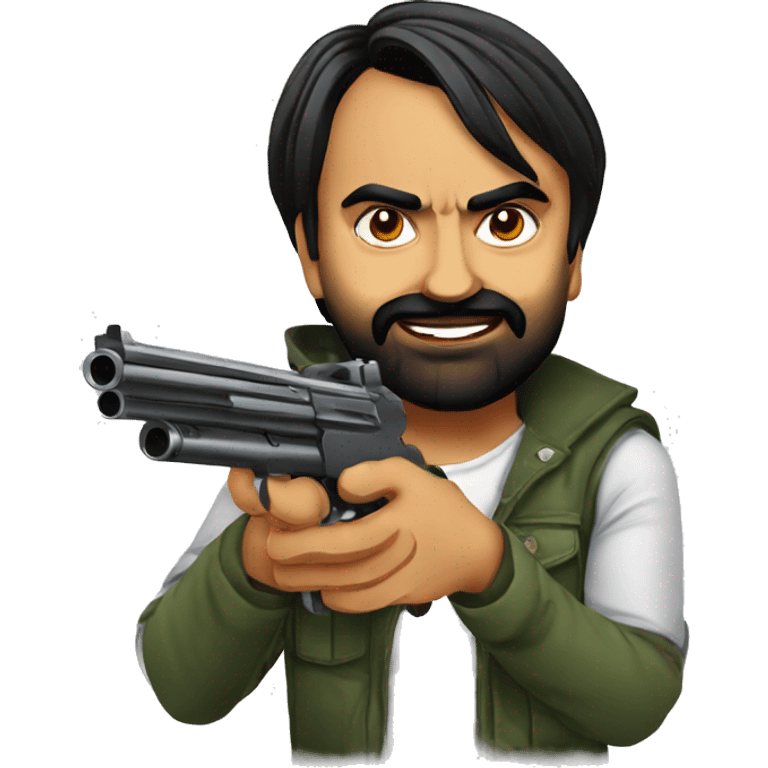 babbu maan punjabi singer holding gun emoji