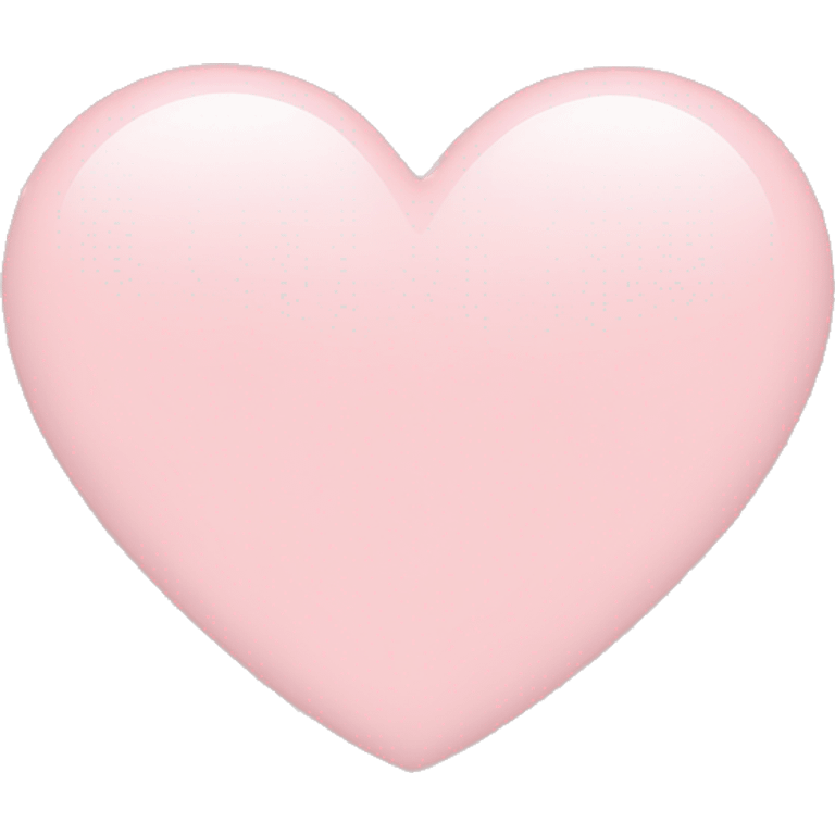 Heart in a light pink  emoji