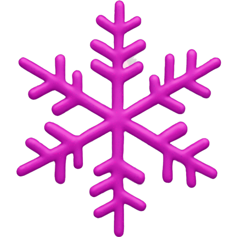 Pink snowflake emoji