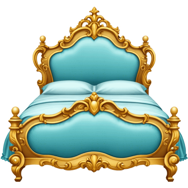 Fancy rococo bed emoji