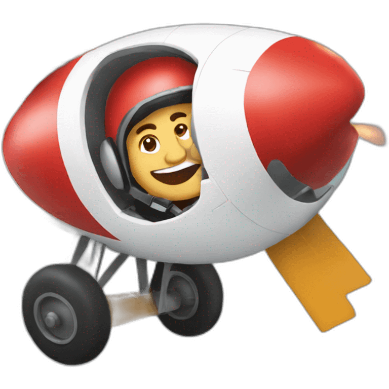 Un pilote d'avion explosive emoji