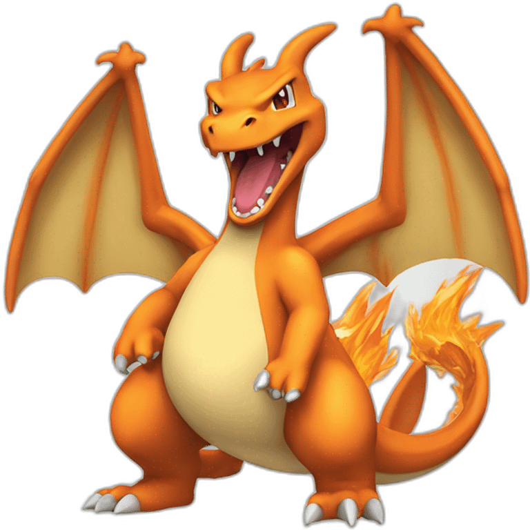 charizard roaring forwards emoji