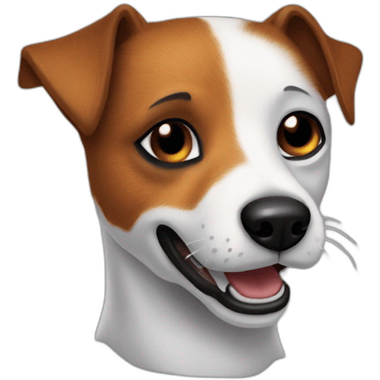 jack russell dog vampir emoji