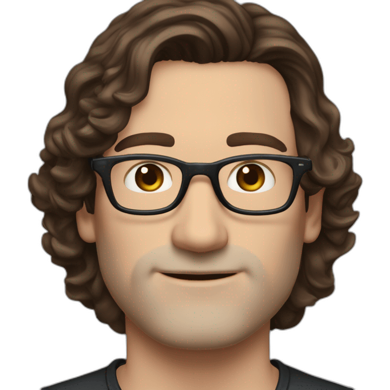 Handsome-Caucasian-man-dark-brown-wavy-hair-blue-eyes-glasses-middle-age--and--Sexy-Caucasian-woman-goth-long-brown-hair-dark-brown-eyes-glasses-plus-size-upturned-nose   emoji