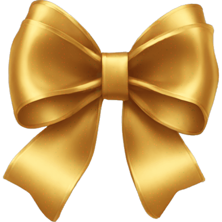 Gold bow emoji