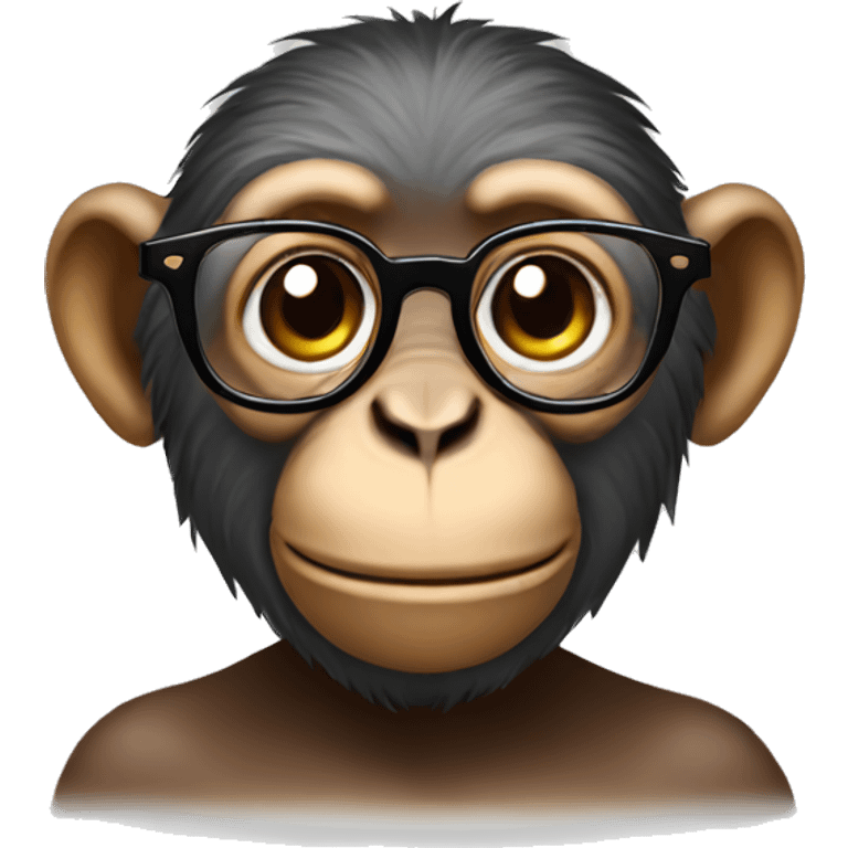 monkey wearing glasses  emoji