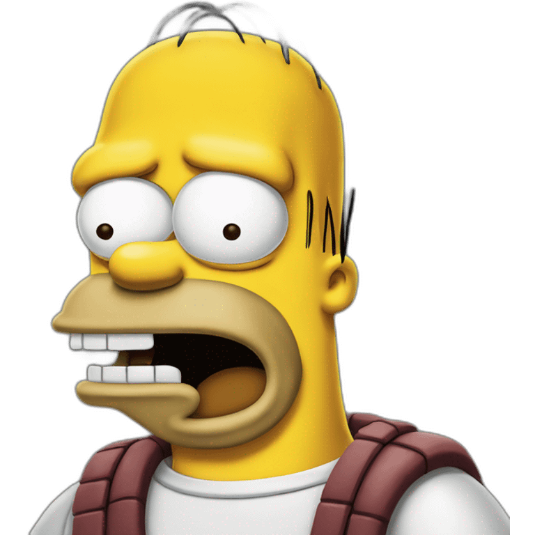 Homer Simpson angry emoji