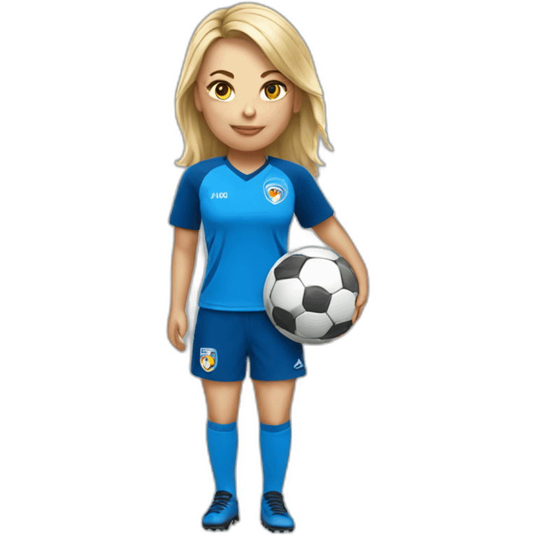 female soccer supporter emoji