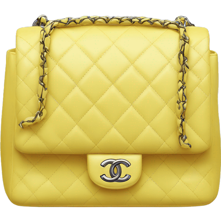 Chanel bag yellow emoji