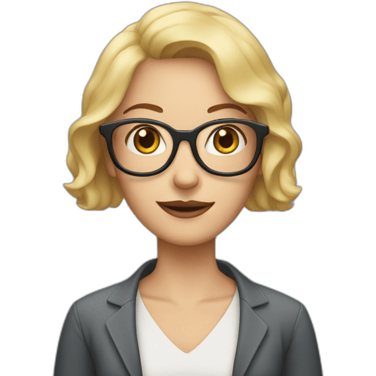 white woman with eyeglasses and two crab hands emoji