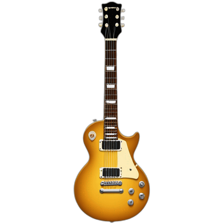 guitare électric lespaul blache emoji