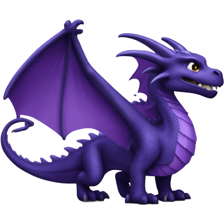 Purple dragon night fury emoji