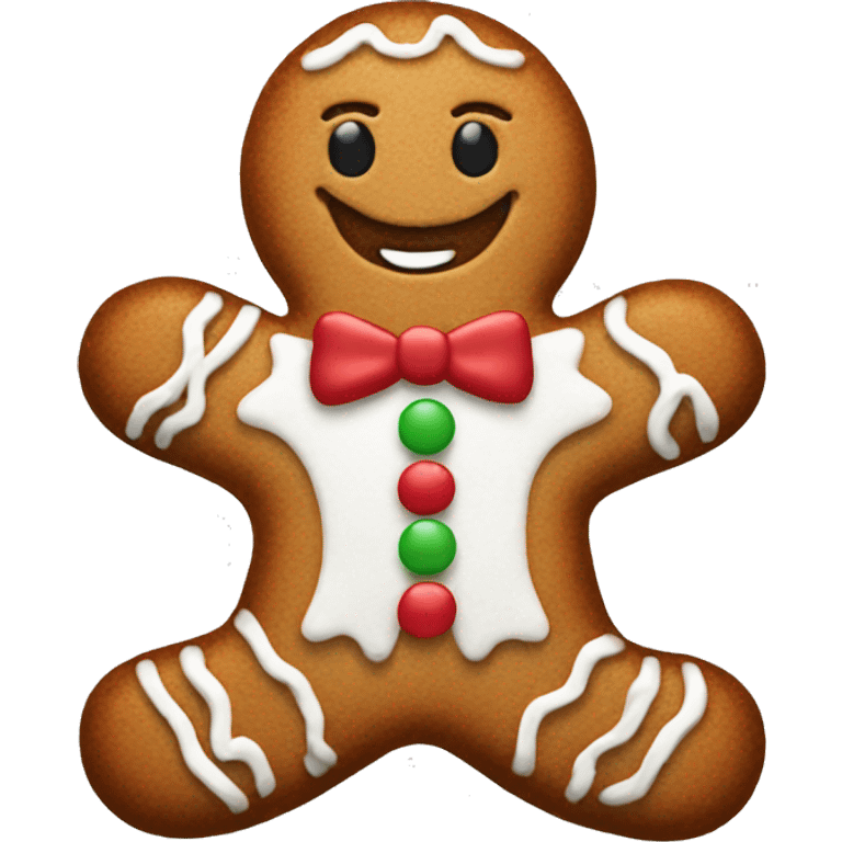 A gingerbread man emoji