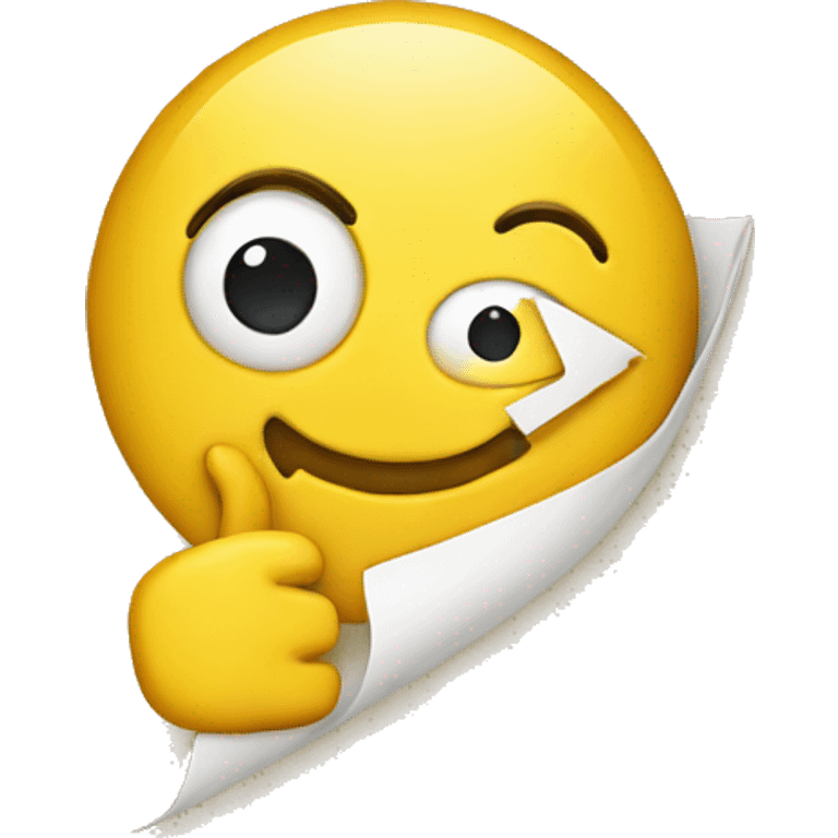 yellow emoji holding map emoji