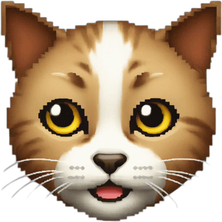 a pixel art cat emoji