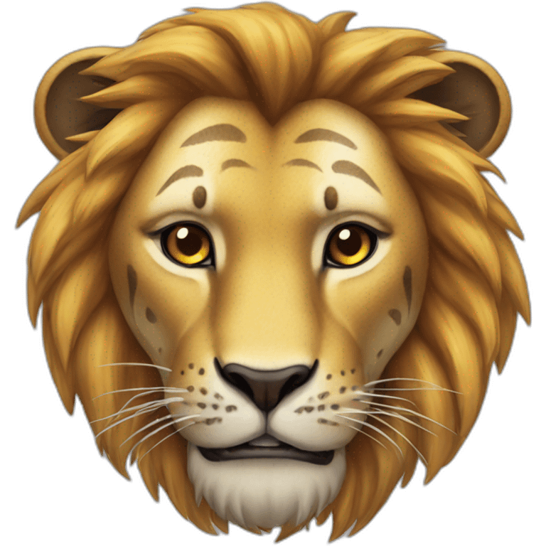 Lion sur tigre emoji