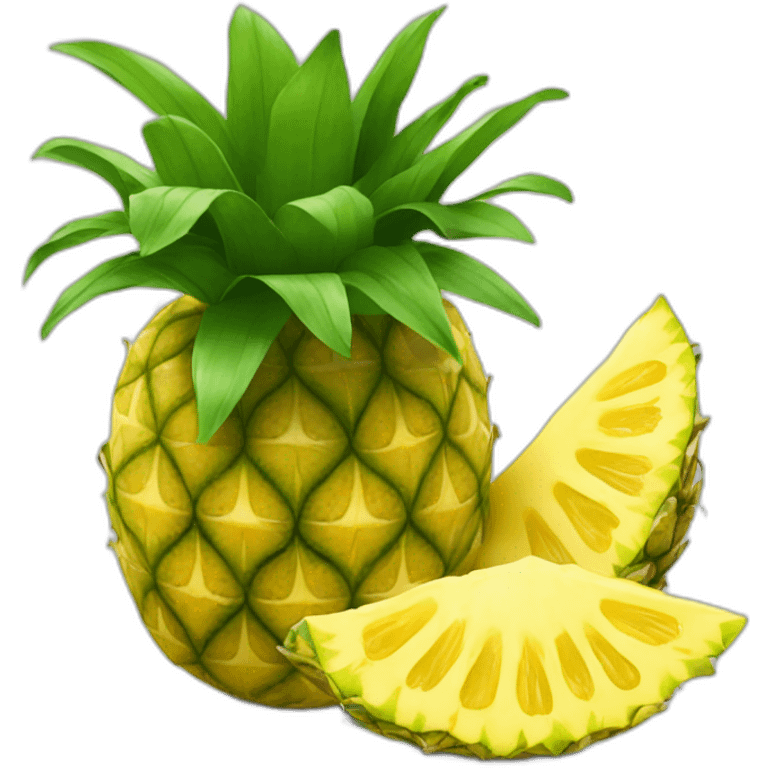 Ananas qui rigole emoji