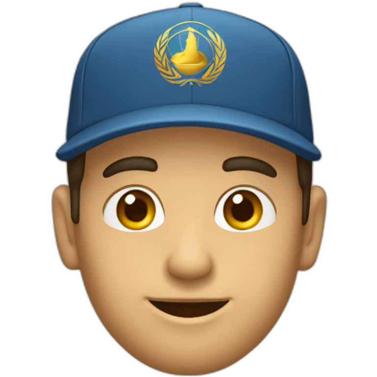 Un hombre con braba y gorra emoji