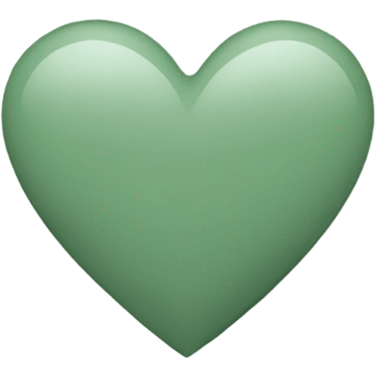 sage green heart emoji