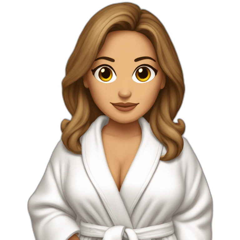 Big bosomed latina jennifer lopez in a bathrobe emoji