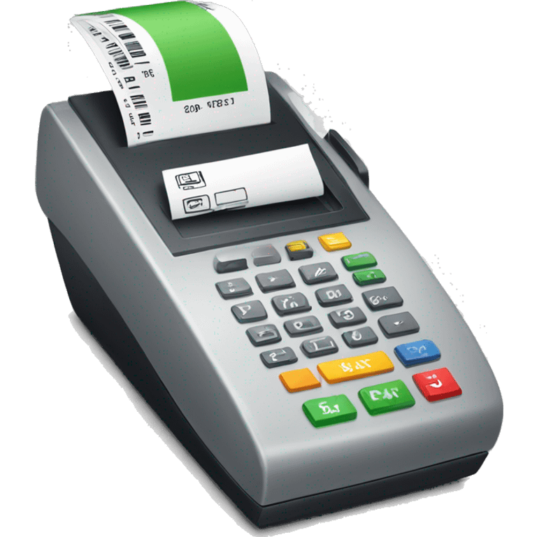 payment terminal PRINTING RECEIPT emoji