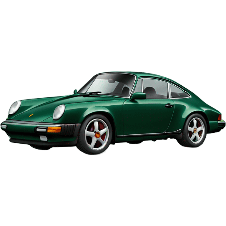 dark green porsche 911 emoji