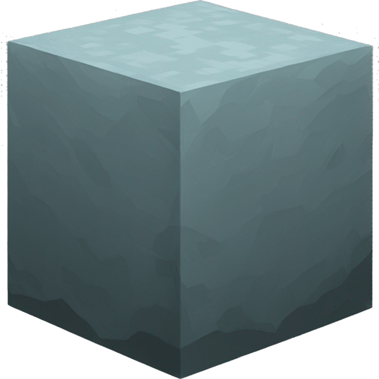 Minecraft stone block emoji