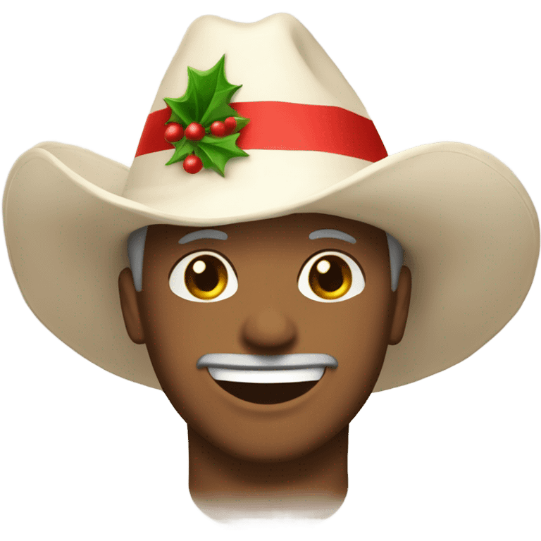 🤗 con sombrero de navidad  emoji