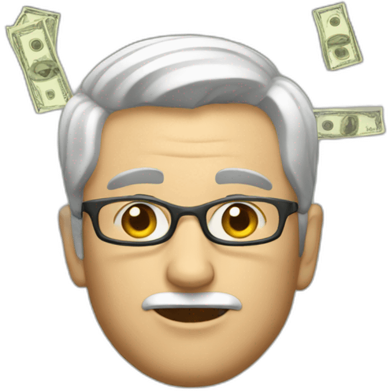 A man with lot of money emoji