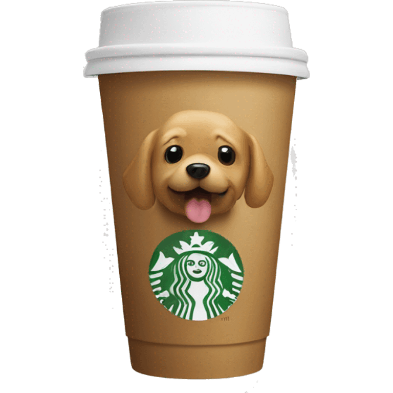 Starbucks cup that says "Boss Dog" emoji