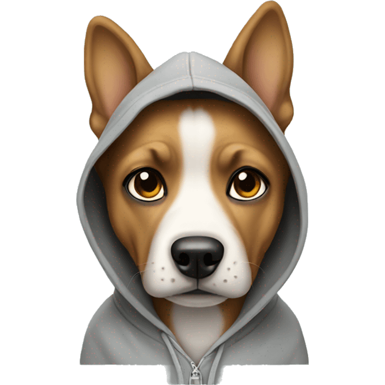 dog wearing a hoodie  emoji