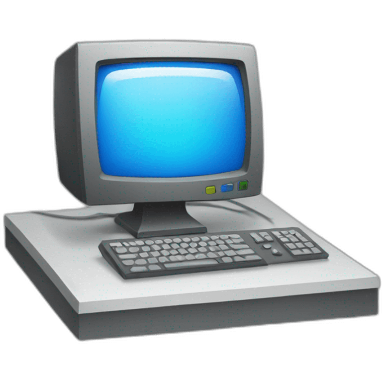 The computer on which the image is depicted Illustrator emoji