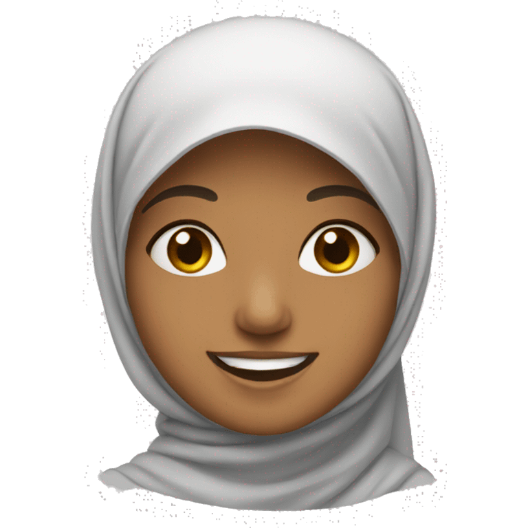 muslim girl smiling emoji