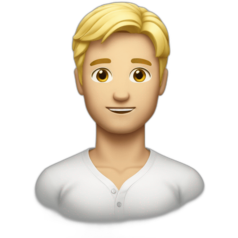 Homme blond karaté emoji