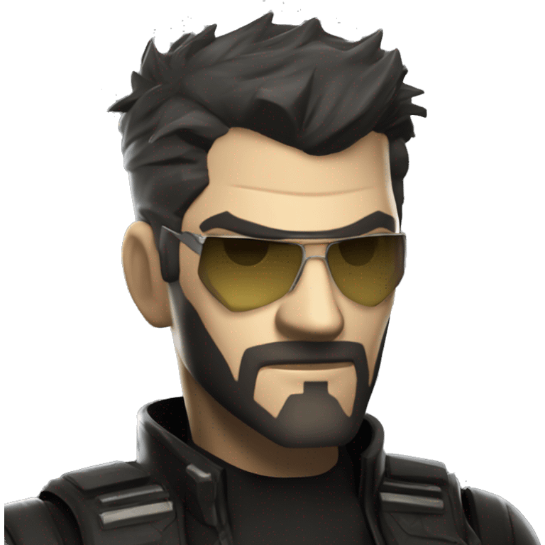 adam jensen from deus ex being euphoric emoji