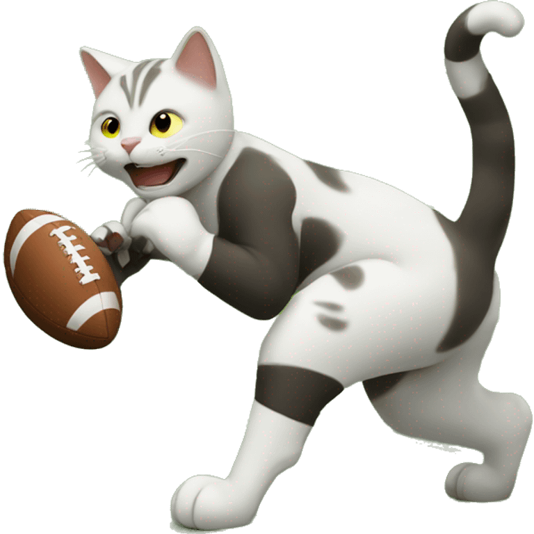 cat playing football  emoji