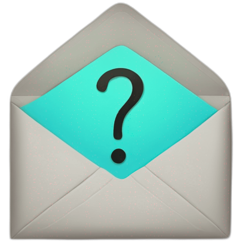 envelope with question mark emoji