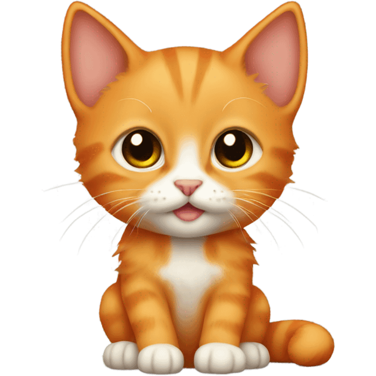 small orange kitten emoji