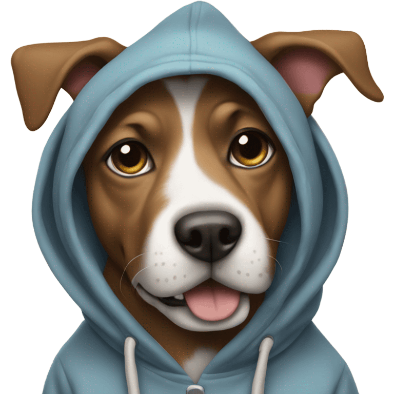 Dog wearing Hoodies  emoji