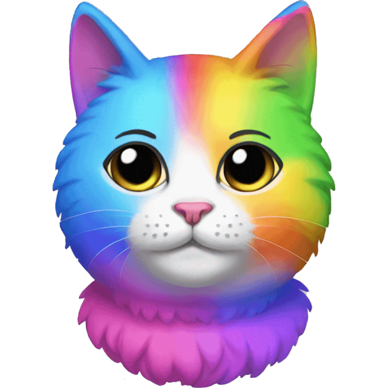 gay rainbow cat emoji