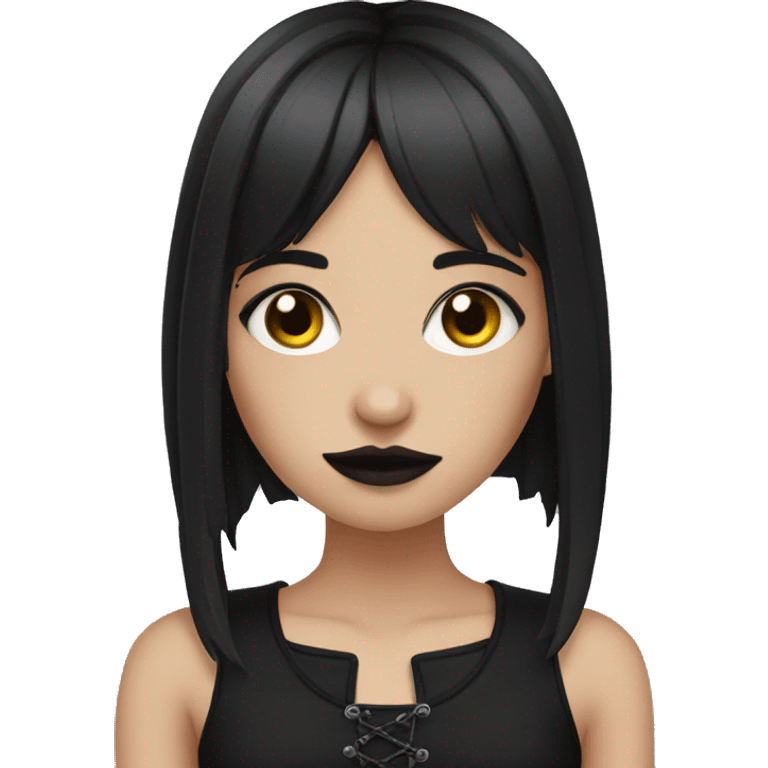 Goth girl emoji