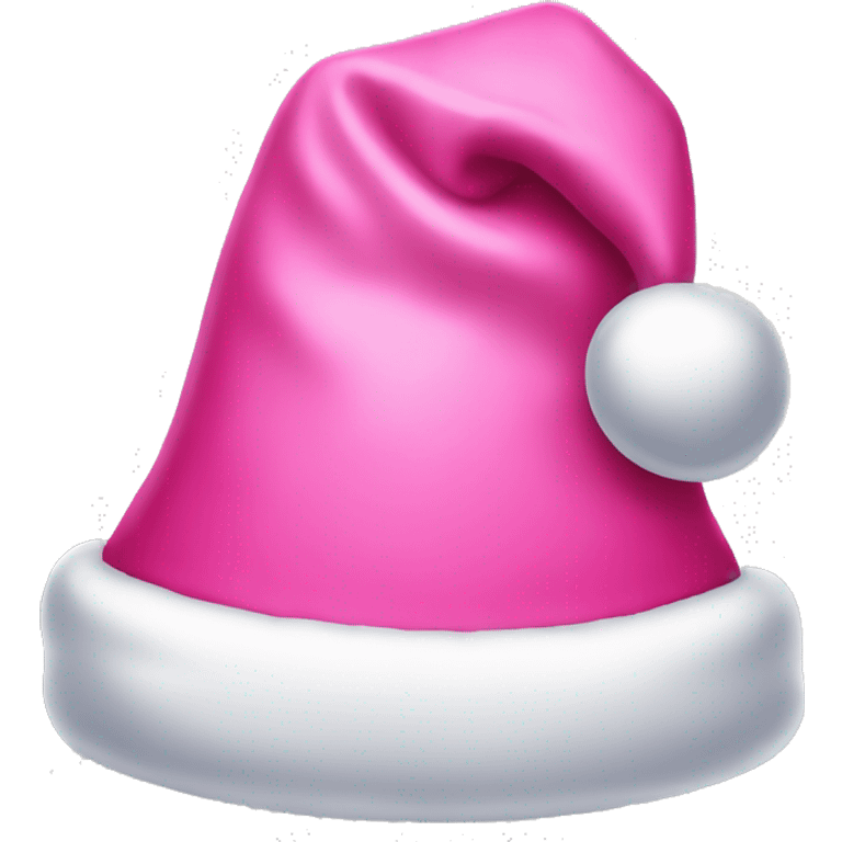 Pink Santa hat emoji