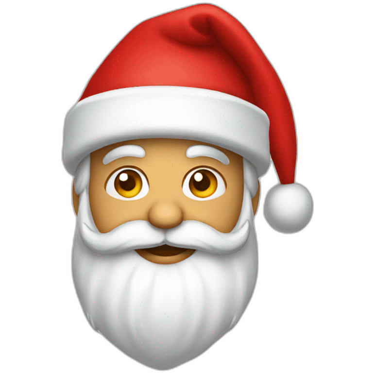 santa claus in a red cap emoji