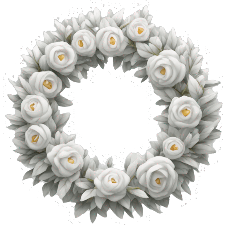 White wreath  emoji